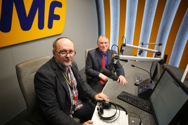 Dziennikarz RMF FM Grzegorz Jasiński oraz wiceambasador USA John C. Law /Bartłomiej Niedźwiecki /RMF FM