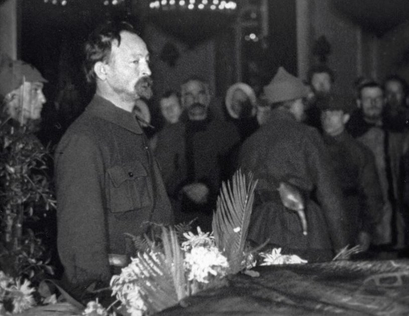 Dzierżyński na pogrzebie Lenina /Wikimedia Commons /INTERIA.PL/materiały prasowe