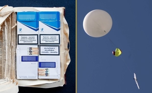 Dziesiątki balonów z białoruską kontrabandą. Jeden z nich spadł w Polsce