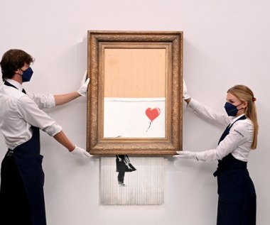 "Dziewczynka z balonikiem": Rekordowa kwota za zniszczony obraz Banksy'ego