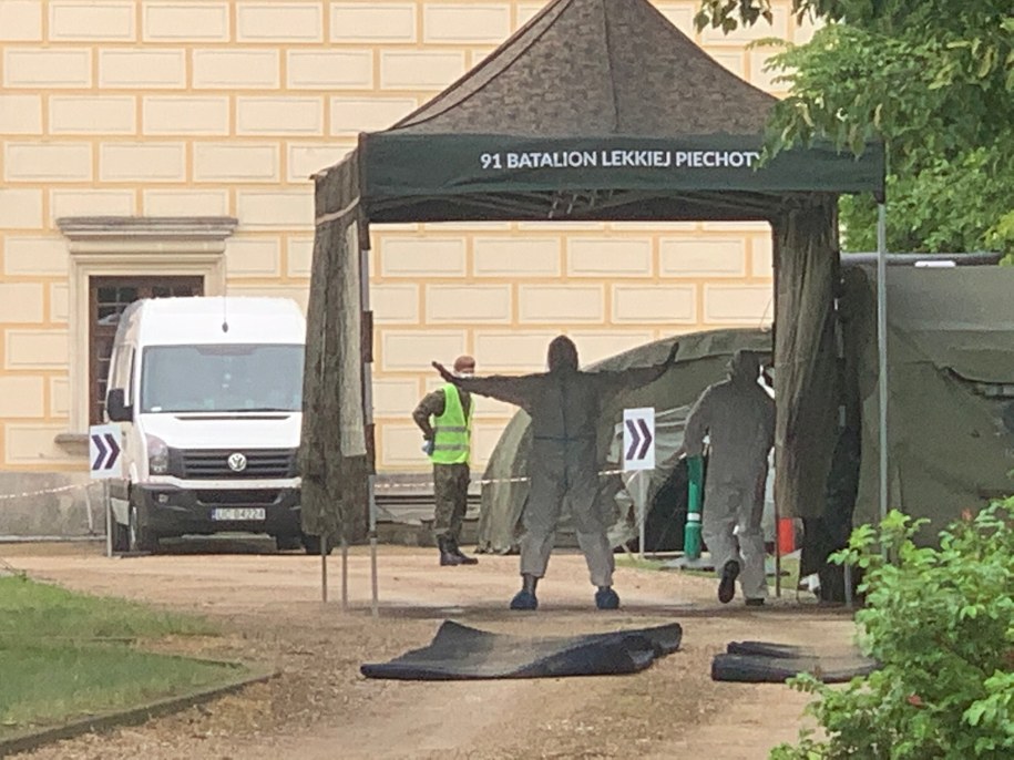 Dziś działa punkt do wymazów w Działoszynie /Magdalena Grajnert /RMF FM