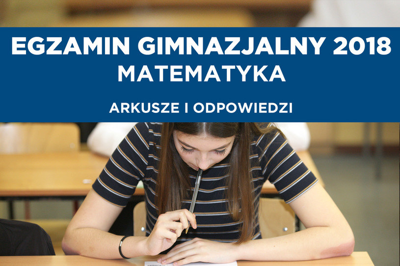 Dziś egzamin gimnazjalny z matematyki / 	Lech Muszyński    /PAP
