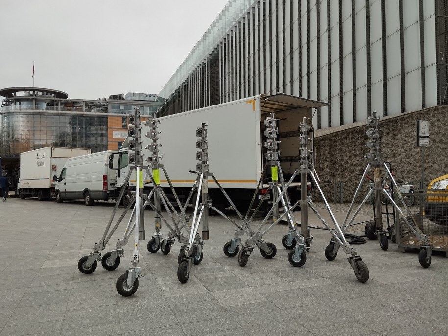 Dzisiaj filmowcy będą pracować w budynku Centrum Spotkania Kultur /Dominik Smaga /RMF24