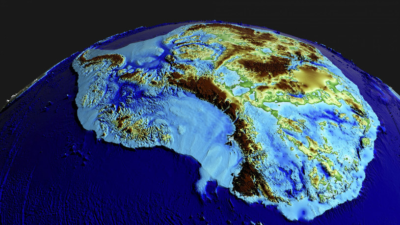 Dzisiaj trudno to sobie wyobrazić, ale zdaniem uczonych Antarktyda nie zawsze była skutą lodem krainą /NASA's Scientific Visualization Studio/Science Photo Library/Eas /East News