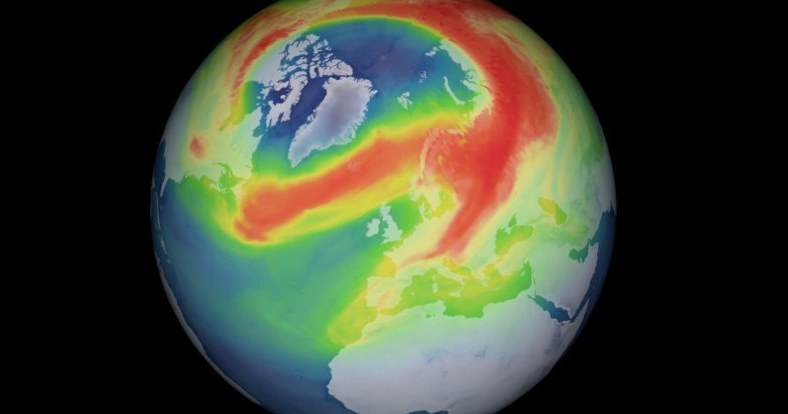 Dziura ozonowa nad Arktyką /materiały prasowe