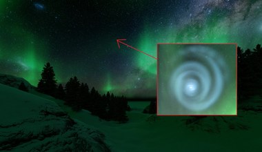 Dziwna świecąca spirala ukazała się nad Alaską 