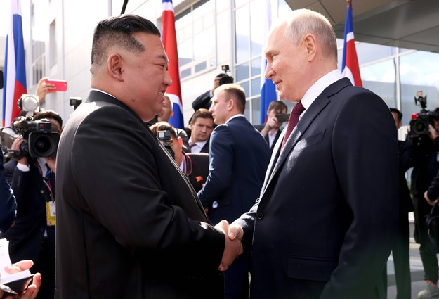 Dzong Un i Putin /Kremlin /PAP/Newscom