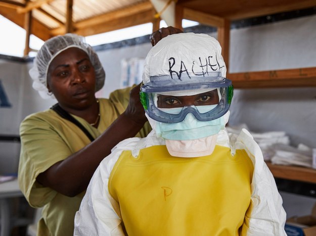 Ebola szerzy się poprzez bezpośredni kontakt z krwią lub innymi płynami ustrojowymi zarażonych ludzi i zwierząt /HUGH KINSELLA CUNNINGHAM  /PAP/EPA