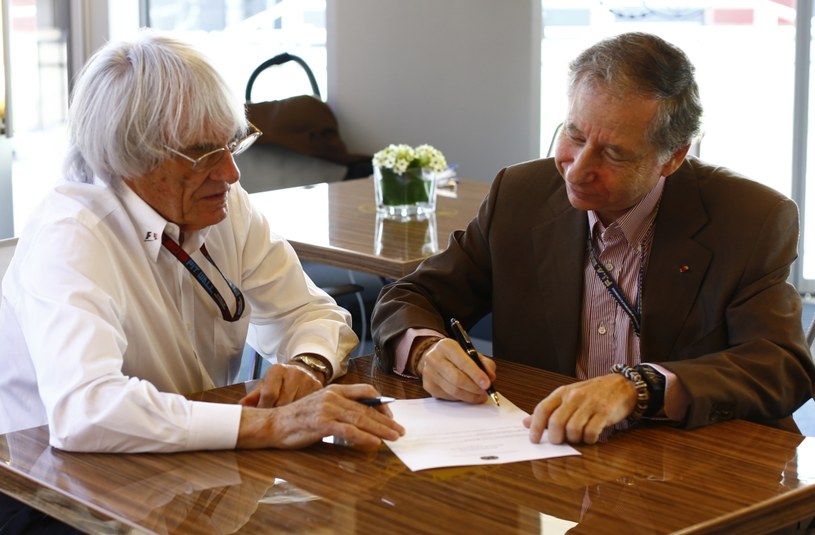 Ecclestone i Todt podczas spotkania na Węgrzech /AFP