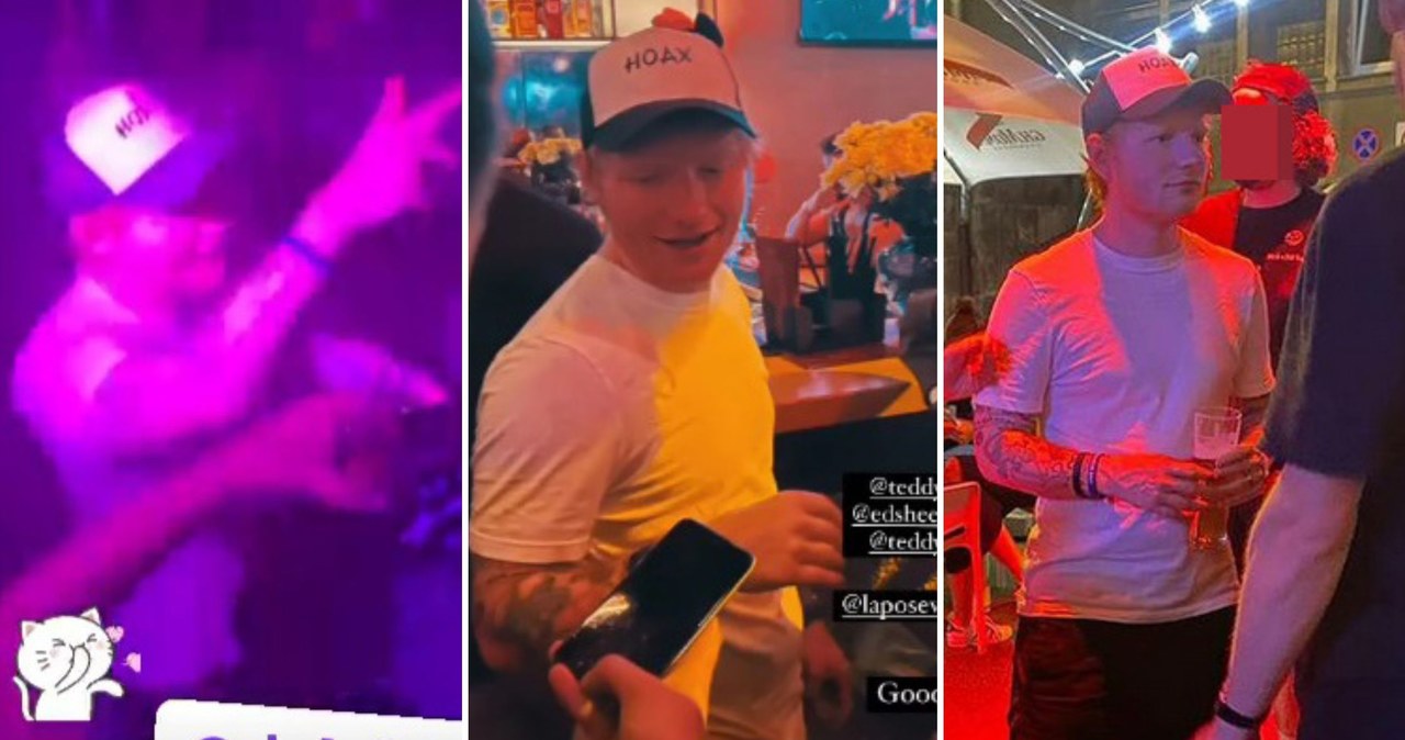 Ed Sheeran po koncercie w Warszawie bawił się w klubie LGBT+ /Instagram