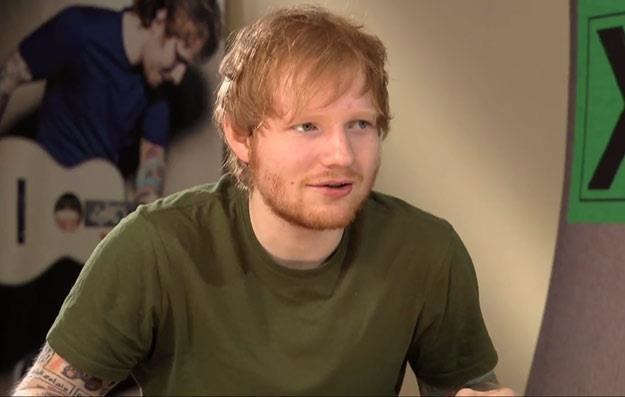 Ed Sheeran podczas wywiadu z "Dzień dobry TVN" /
