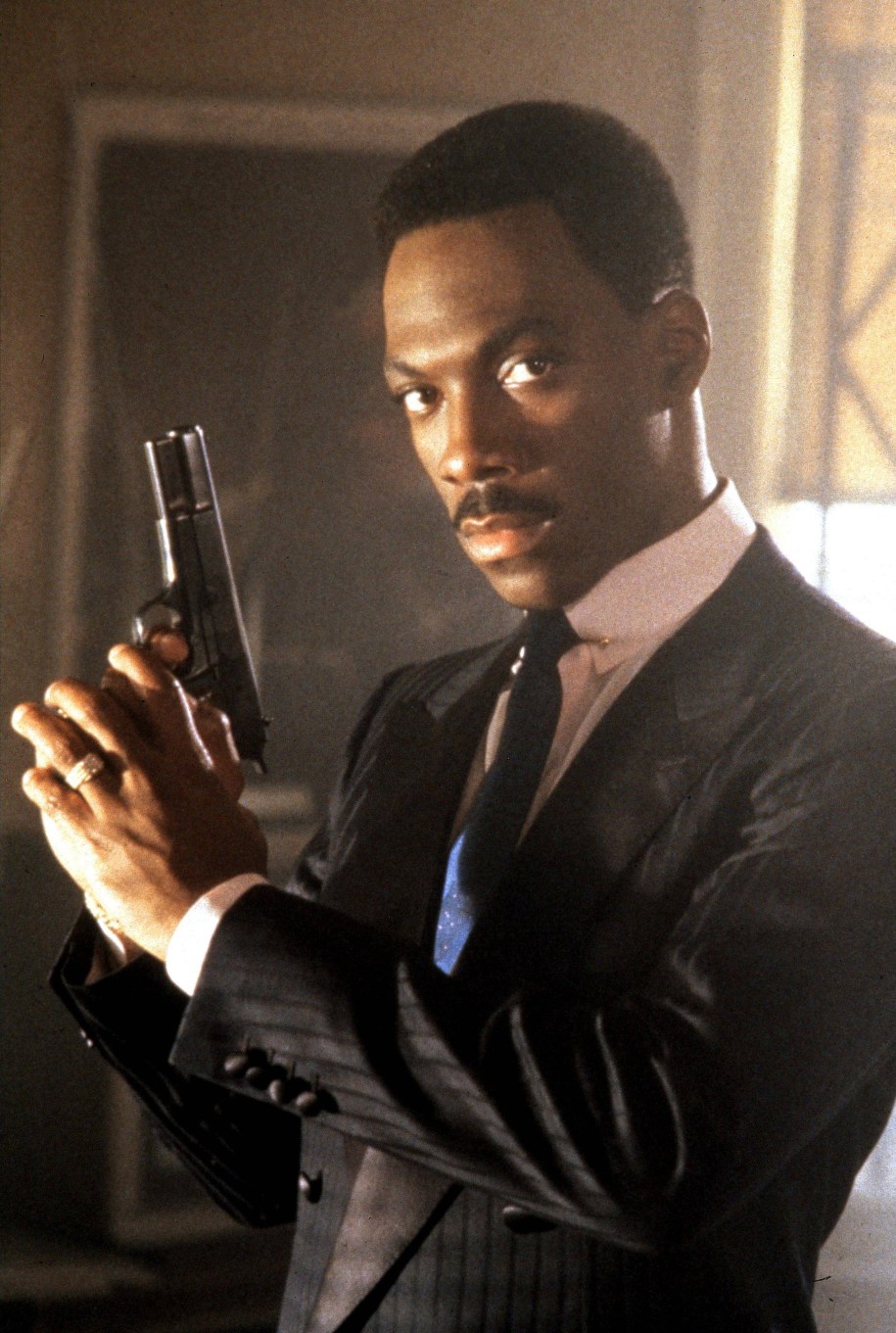 Eddie Murphy na planie "Gliniarza z Beverly Hills" /DPA /PAP/DPA