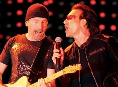 Edge i Bono /AFP