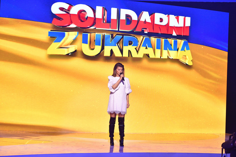 Edyta Górniak: koncert TVP "Solidarni z Ukrainą" /Mateusz Jagielski/East News /East News