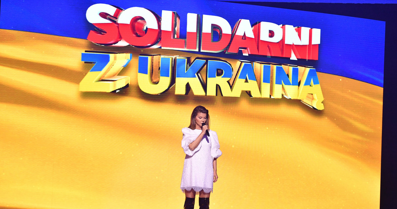 Edyta Górniak: koncert TVP "Solidarni z Ukrainą" /Mateusz Jagielski/East News /East News