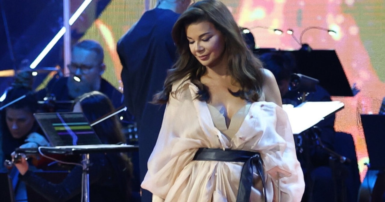 Edyta Górniak na Polsat Hit Festiwalu /Piotr Matusewicz /East News