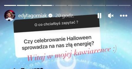 Edyta Górniak o tradycji Halloween /@edytagorniak /Instagram