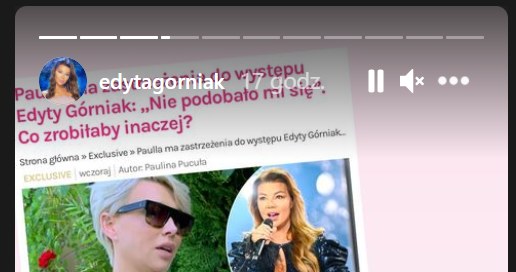 Edyta Górniak odpowiada na krytykę ze strony Paulli / Zdjęcie pochodzi z https://www.instagram.com/edytagorniak/?hl=pl /Instagram/edytagorniak /Instagram