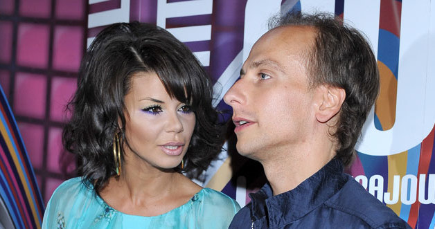 Edyta Górniak z byłym mężem, Dariuszem Krupą. /Andras Szilagyi /MWMedia