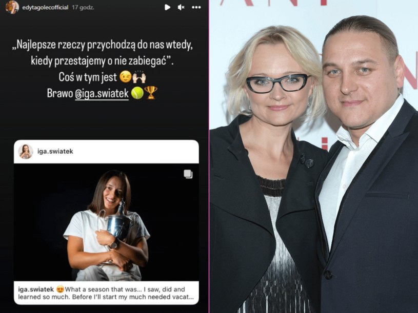 Edyta i Łukasz Golcowie /Instagram @edytagolecofficial /MWMedia