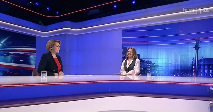 Edyta Lewandowska i Joanna Lichocka /https://wiadomosci.tvp.pl/ /materiał zewnętrzny