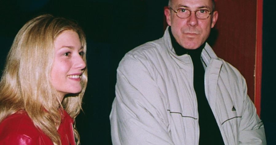 Edyta Olszówka i Piotr Machalica na premierze filmu "Tam i z powrotem", 2002 rok. /Mikulski /AKPA