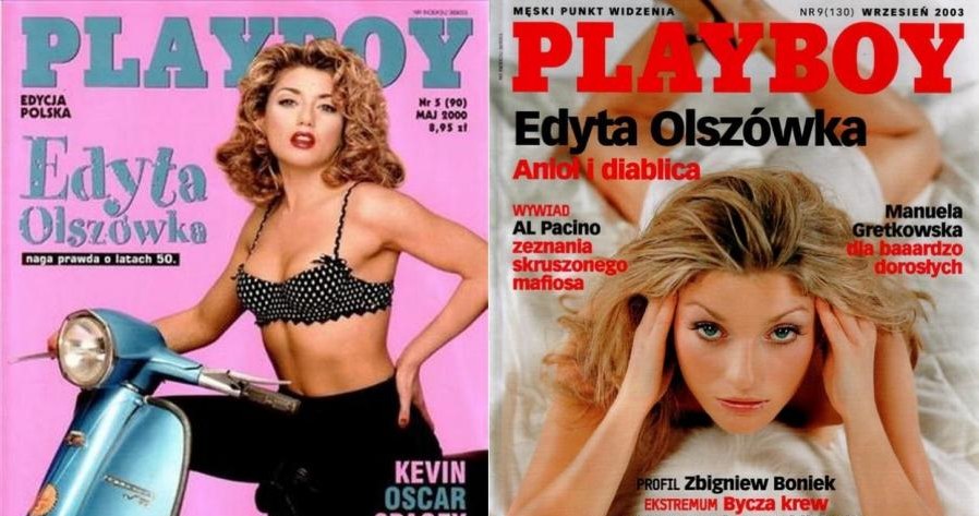 Edyta Olszówka na okładce "Playboya" pojawiła się dwukrotnie /