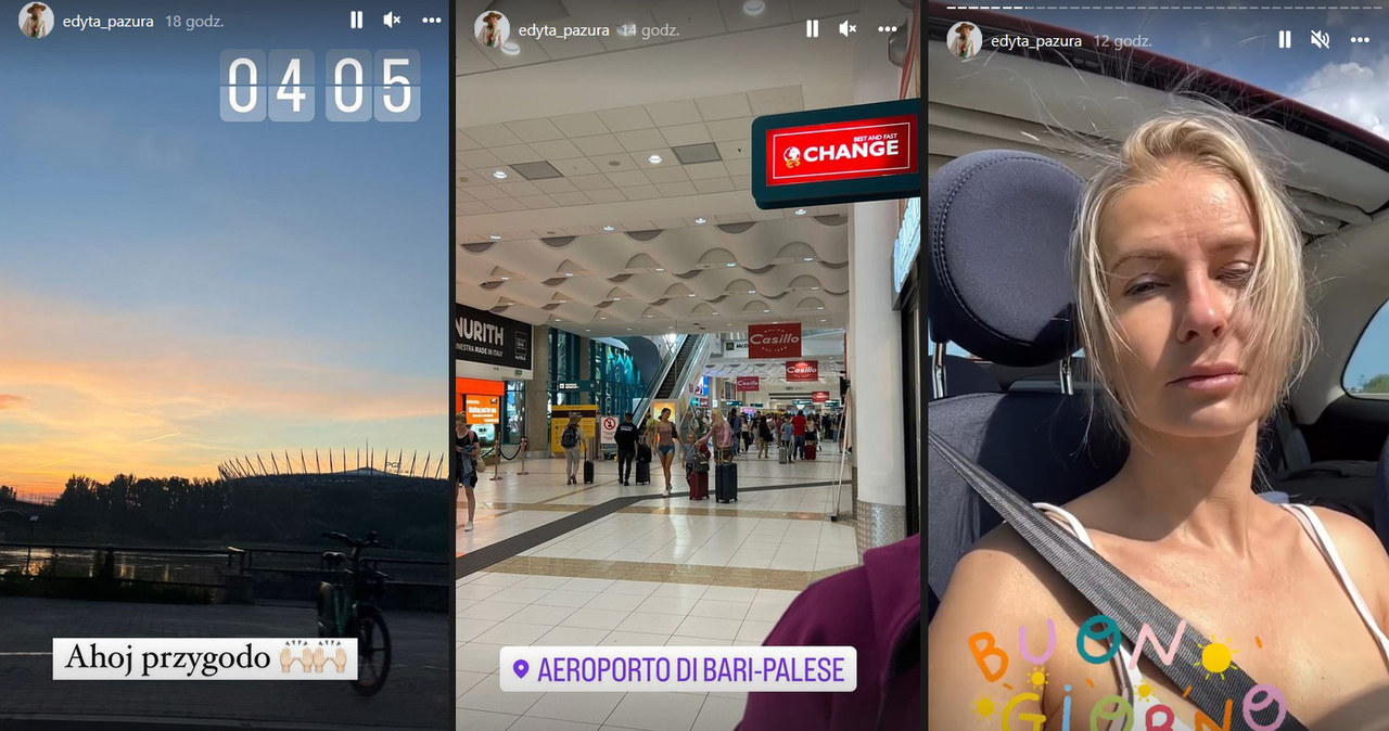 Edytka Pazura relacjonuje urlop we Włoszech /Instagram