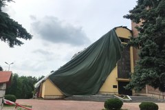 Efekt pożaru kościoła w Sosnowcu