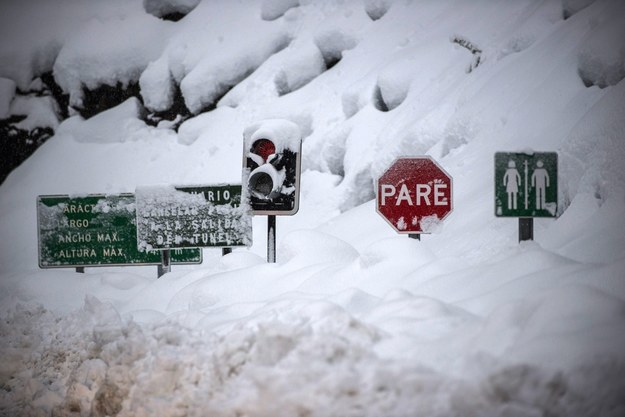 Efekt śnieżycy w Chile /FRANCISCO NEGRONI /PAP/EPA