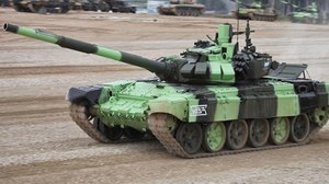Efektowna eksplozja fabrycznie nowego rosyjskiego czołgu