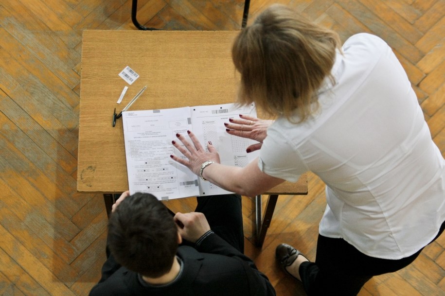 Egzamin gimnazjalny 2014 /Lech Muszyński /PAP