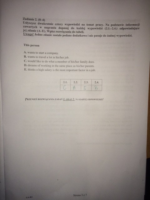 Egzamin gimnazjalny 2016. Język angielski - odpowiedzi (poziom poszerzony) /RMF FM