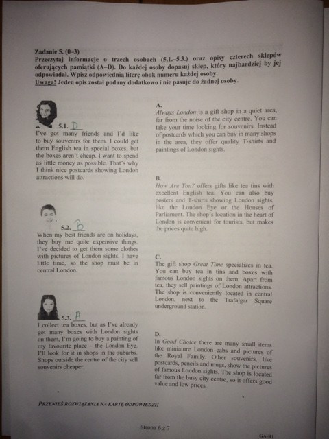 Egzamin gimnazjalny 2016. Język angielski - odpowiedzi (poziom poszerzony) /RMF FM
