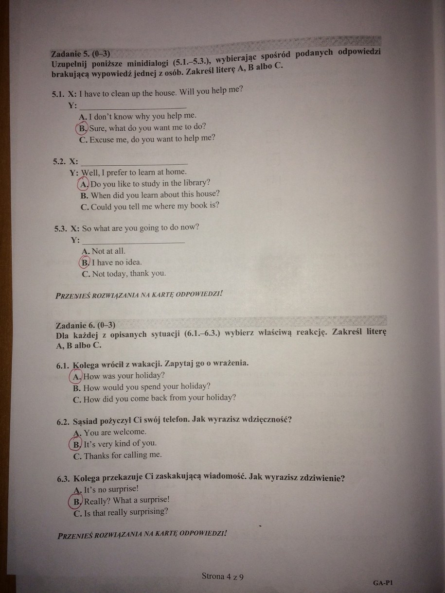 Egzamin gimnazjalny 2016. Język angielski - odpowiedzi /RMF FM