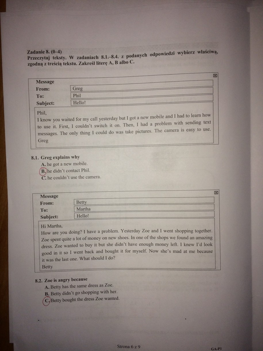 Egzamin gimnazjalny 2016. Język angielski - odpowiedzi /RMF FM