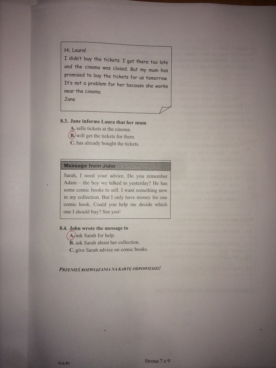 Egzamin gimnazjalny 2016. Język angielski - odpowiedzi /RMF FM