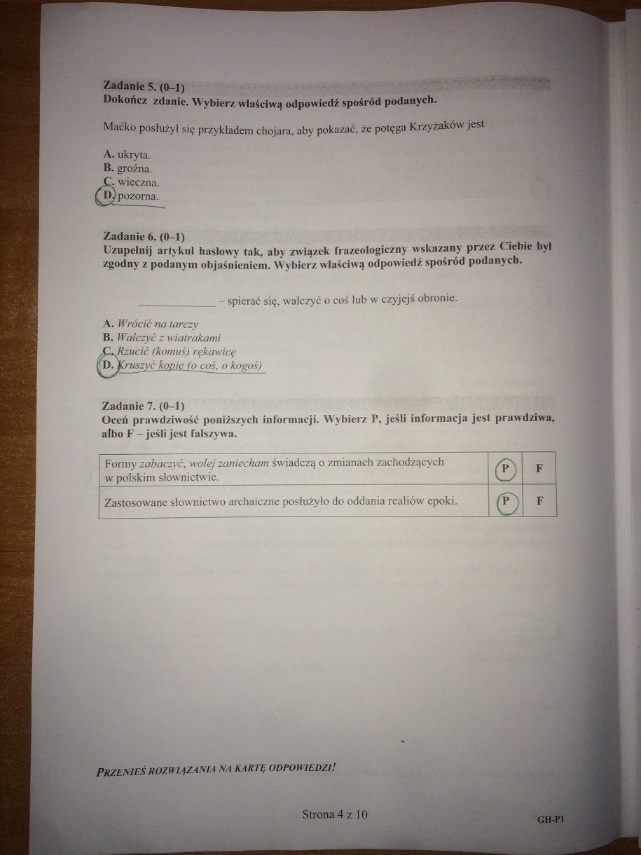 Egzamin gimnazjalny 2016. Język polski - odpowiedzi /RMF FM