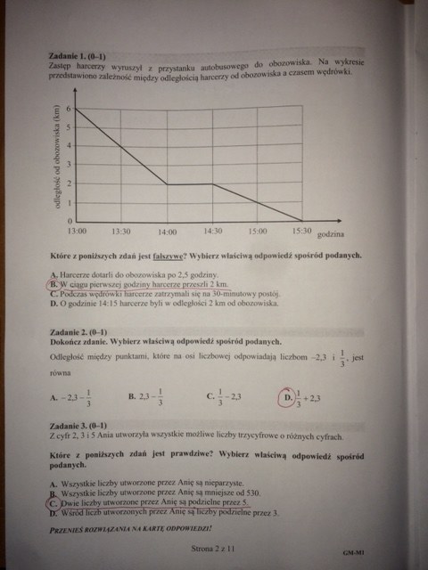 Egzamin gimnazjalny 2016. Matematyka - propozycje odpowiedzi /RMF FM