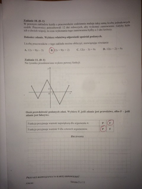 Egzamin gimnazjalny 2016. Matematyka - propozycje odpowiedzi /RMF FM