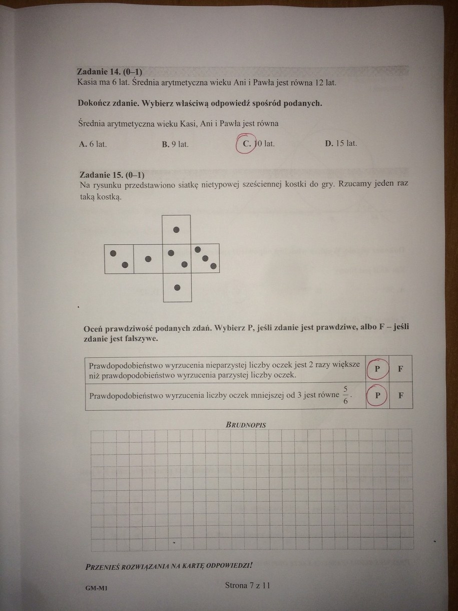 Egzamin gimnazjalny 2016. Matematyka - propozycje odpowiedzi /RMF FM