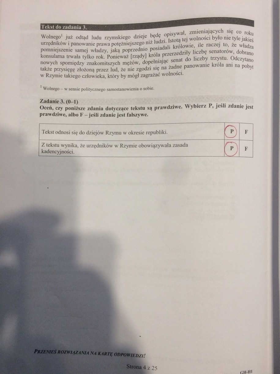 Egzamin gimnazjalny 2016. Rozwiązania /RMF FM