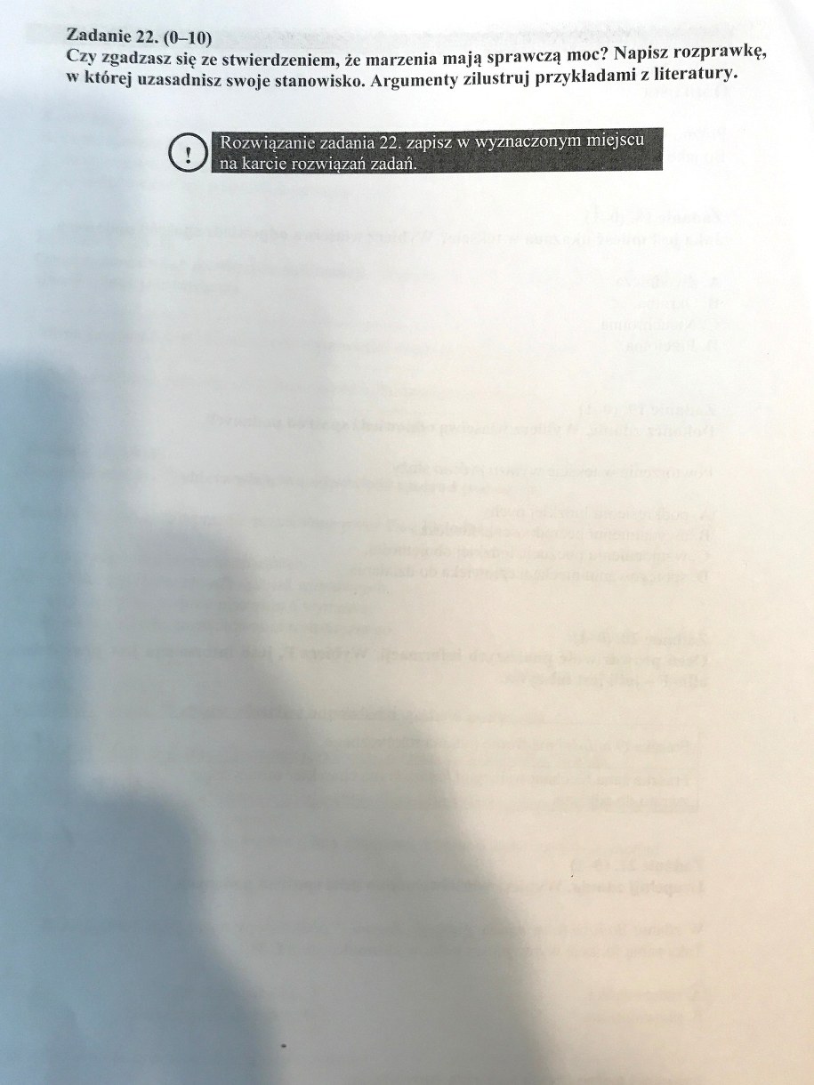 Egzamin gimnazjalny 2017 - przykładowe rozwiązania z języka polskiego. /RMF FM