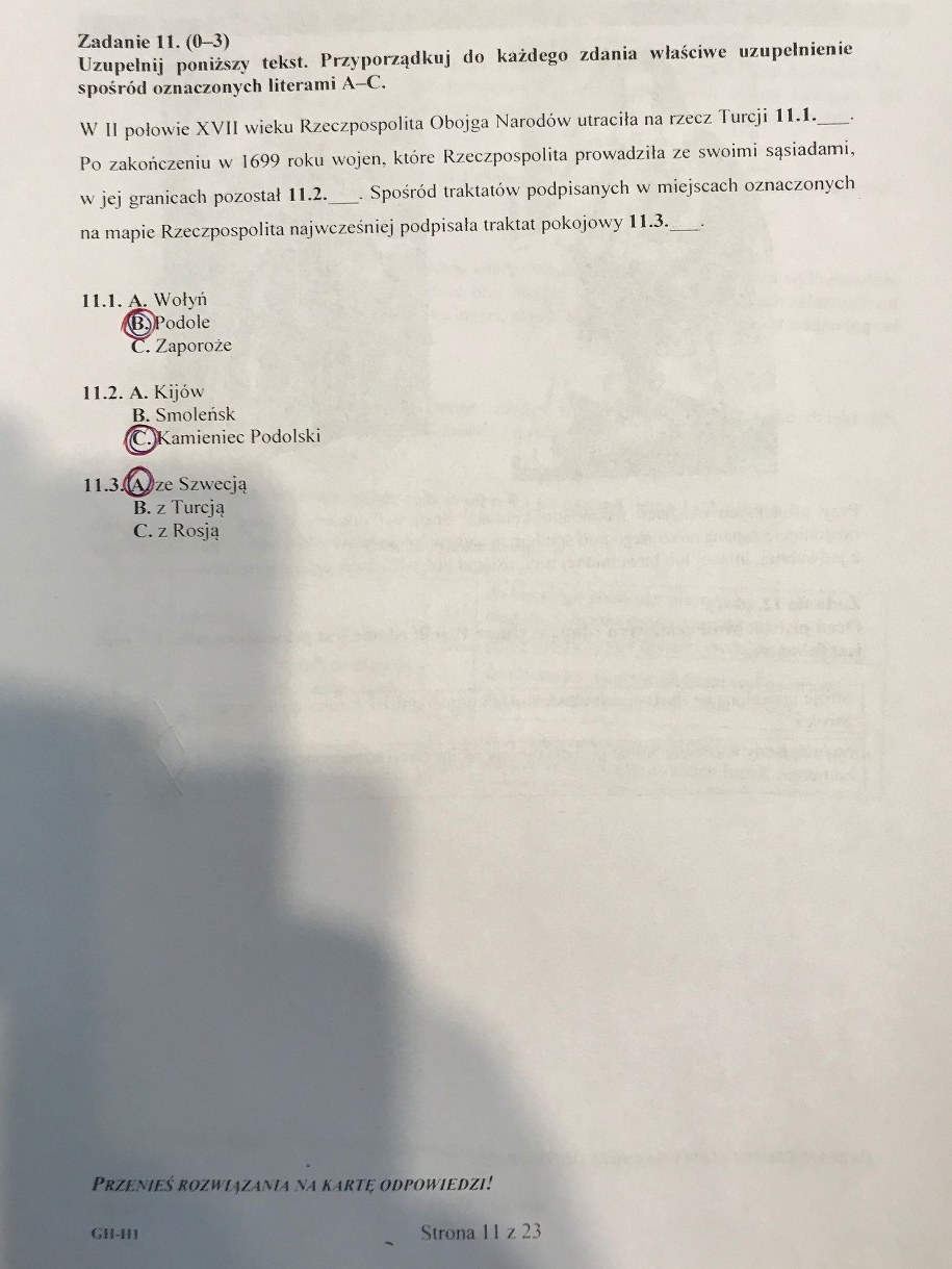 Egzamin gimnazjalny 2017 - przykładowe rozwiązania /RMF FM