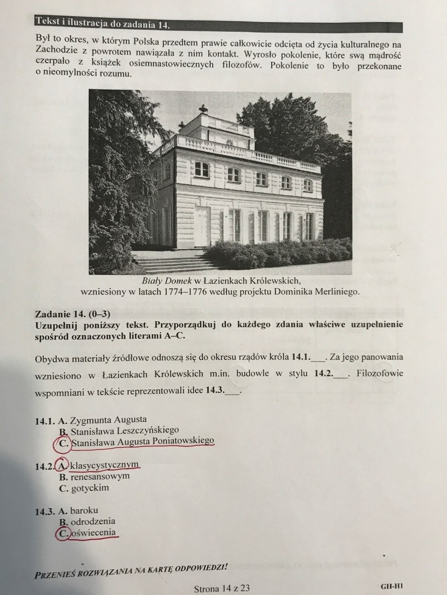 Egzamin gimnazjalny 2017 - przykładowe rozwiązania /RMF FM