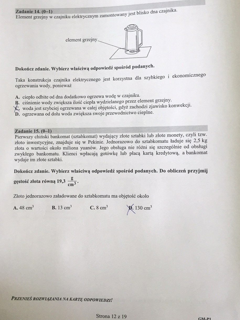 Egzamin gimnazjalny 2017. Przykładowe rozwiązania /RMF FM