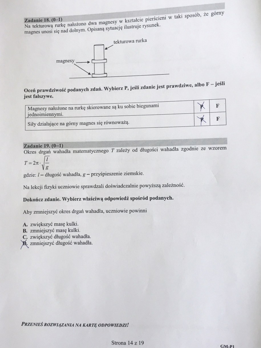 Egzamin gimnazjalny 2017. Przykładowe rozwiązania /RMF FM