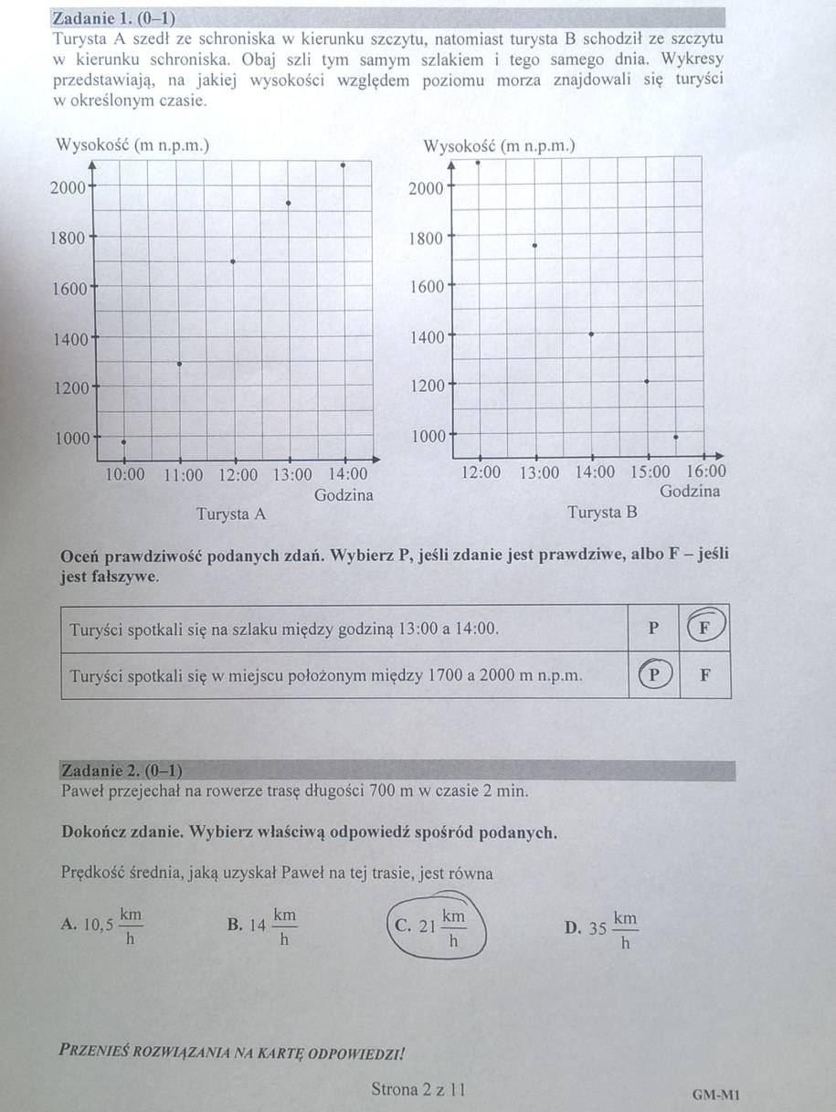 Egzamin gimnazjalny 2017. Przykładowe rozwiązania /RMF FM