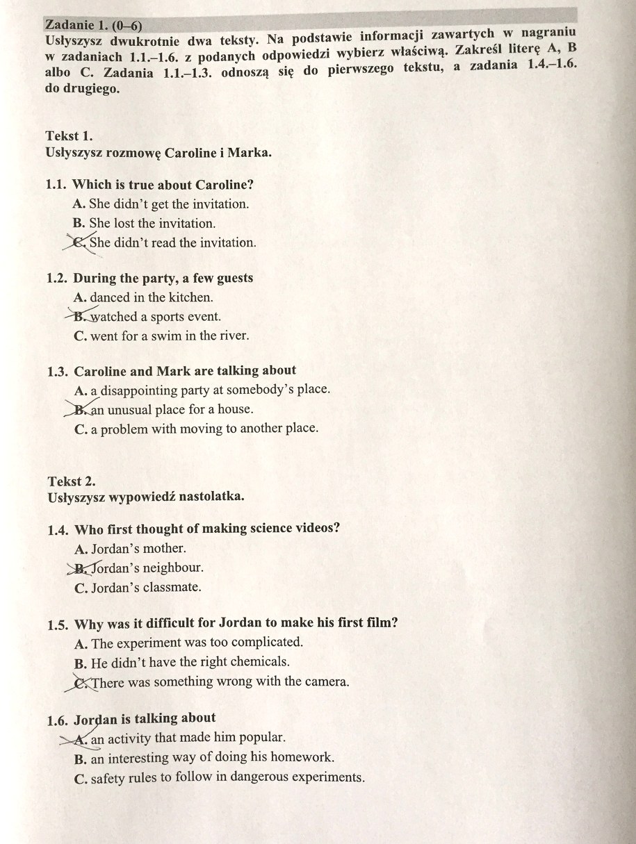 Egzamin gimnazjalny 2017. Przykładowe rozwiązania /RMF FM