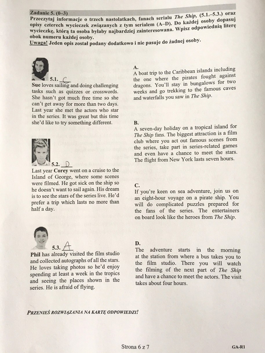 Egzamin gimnazjalny 2017. Przykładowe rozwiązania /RMF FM